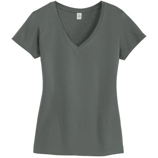 Alternative Apparel Women s Asphalt Legacy V-Neck T-Shirt Hot on Sale