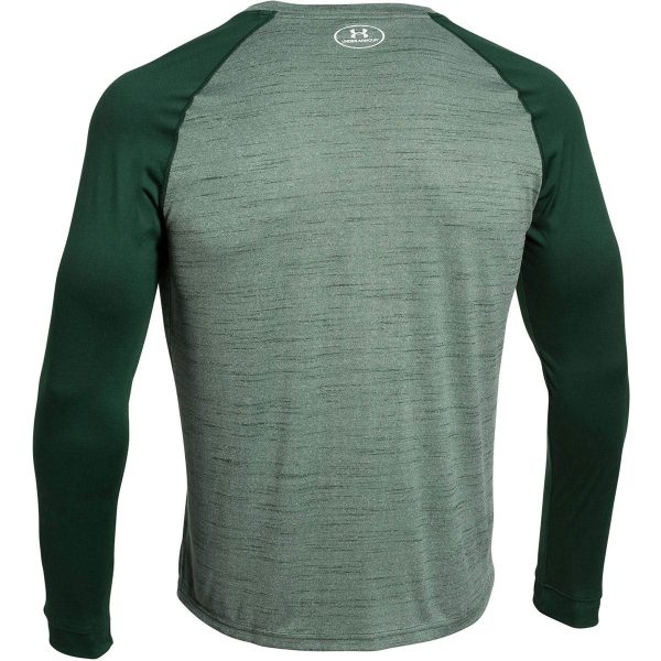 Under Armour Men s Forest Green Novelty Locker Long Sleeve Tee Online Sale - Image 2