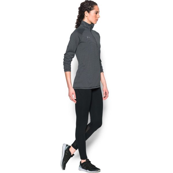 Under Armour Women s Black Steel Stripe Tech 1 4 Zip Fashion - Image 5