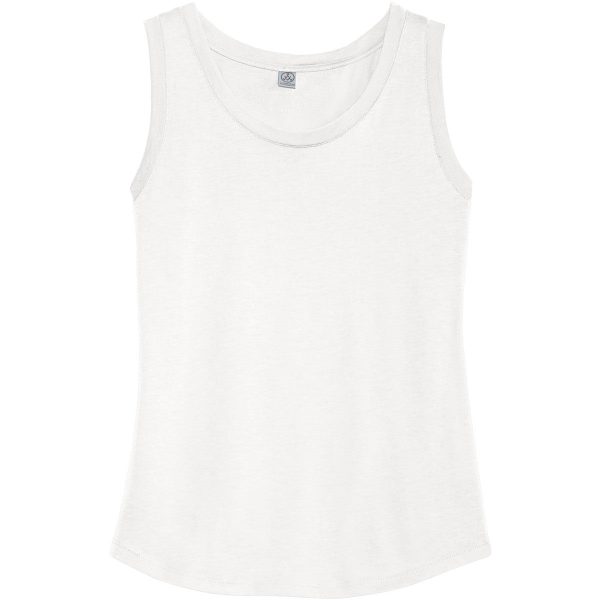 Alternative Apparel Women s White Muscle Cotton Modal Tank Top Online Sale
