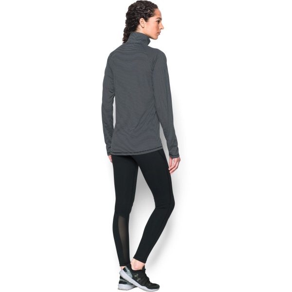 Under Armour Women s Black Steel Stripe Tech 1 4 Zip Fashion - Image 4