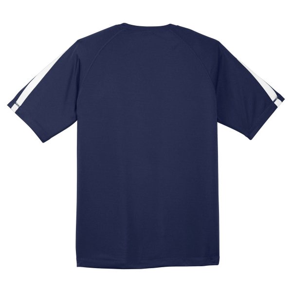 Sport-Tek Men s True Navy White Colorblock PosiCharge Competitor Tee Supply - Image 2