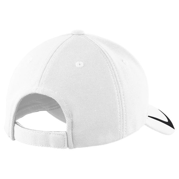 Sport-Tek White Black Pique Colorblock Cap Online Sale - Image 3