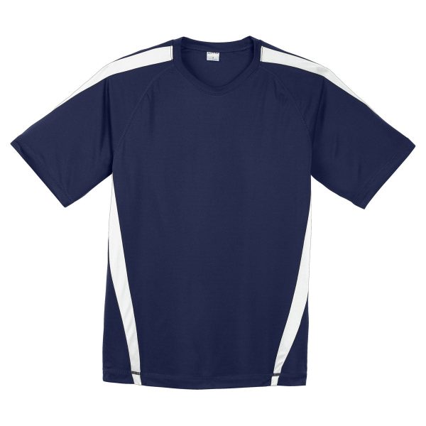 Sport-Tek Men s True Navy White Colorblock PosiCharge Competitor Tee Supply