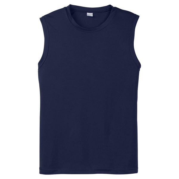 Sport-Tek Men s True Navy Sleeveless PosiCharge Competitor Tee Hot on Sale