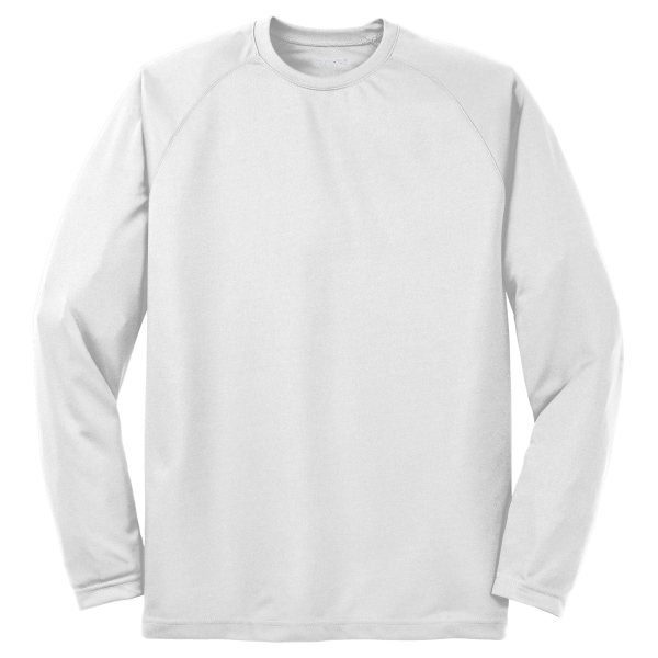 Sport-Tek Men s White Dry Zone Long Sleeve Raglan T-Shirt Online Hot Sale