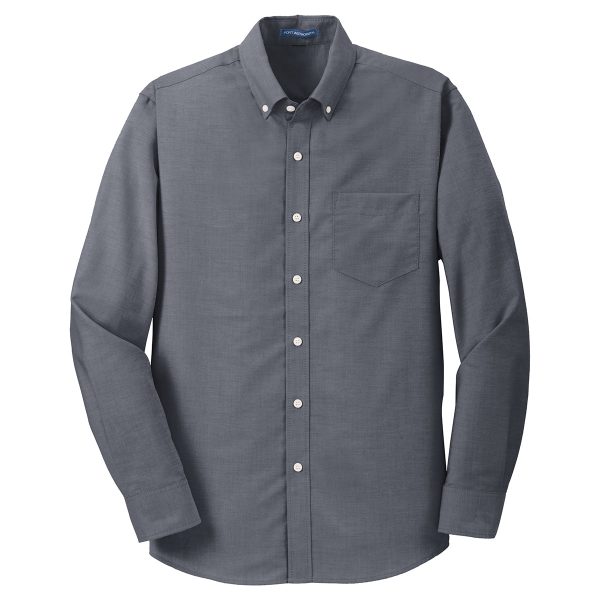 Port Authority Men s Black SuperPro Oxford Shirt Supply