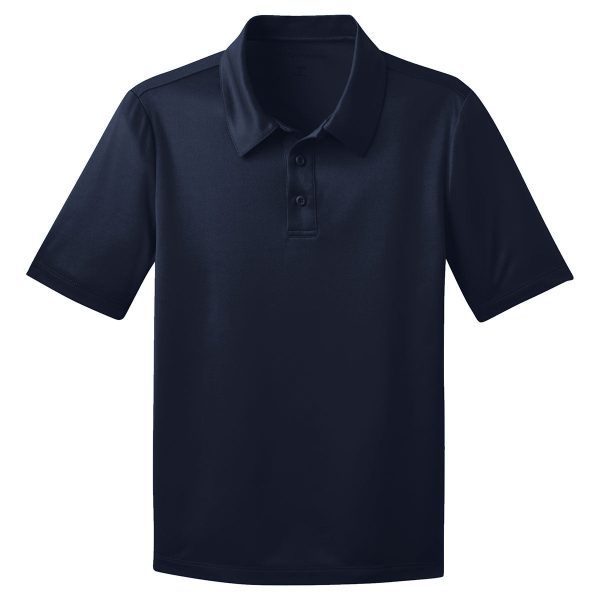 Port Authority Youth Navy Silk Touch Performance Polo Hot on Sale