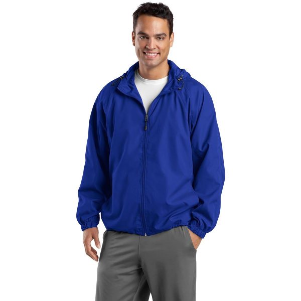 Sport-Tek Men s True Royal Tall Hooded Raglan Jacket Hot on Sale