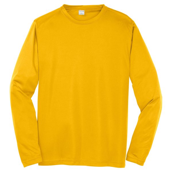Sport-Tek Men s Gold Long Sleeve PosiCharge Competitor Tee Fashion
