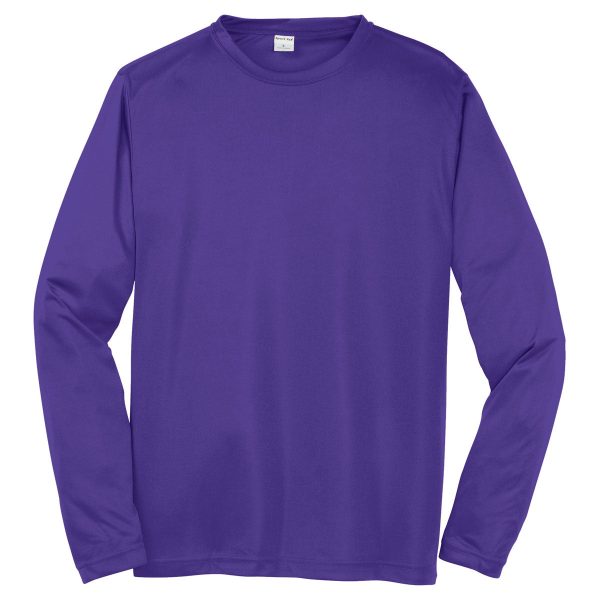 Sport-Tek Men s Purple Tall Long Sleeve PosiCharge Competitor Tee on Sale