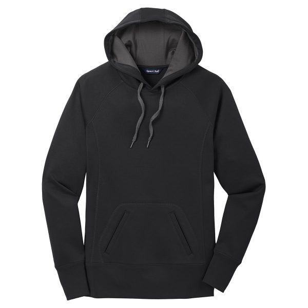 Sport-Tek Women s Black Tech Fleece Hooded Sweatshirt Fashion